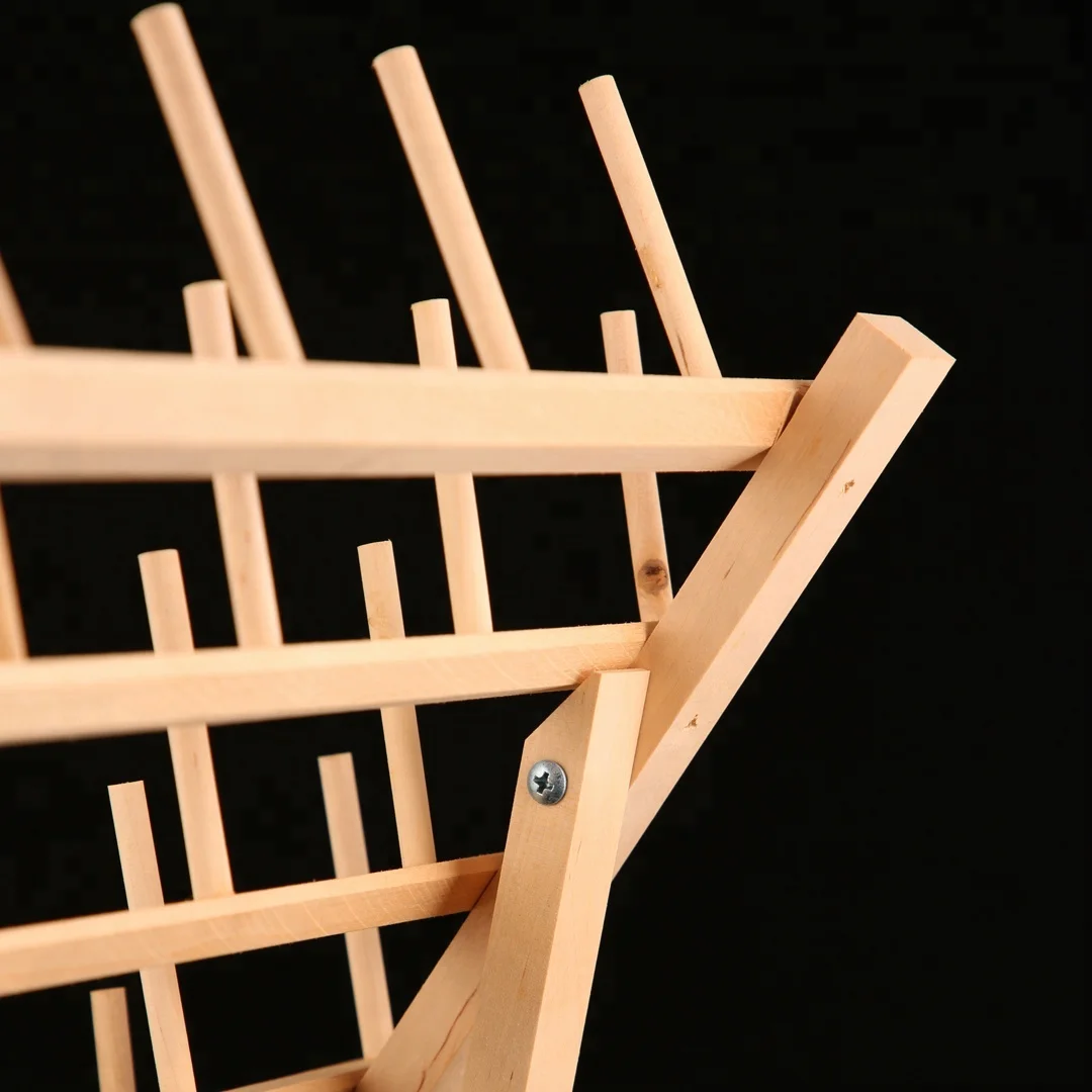 
33 spools wooden thread rack Sewing stand holder 