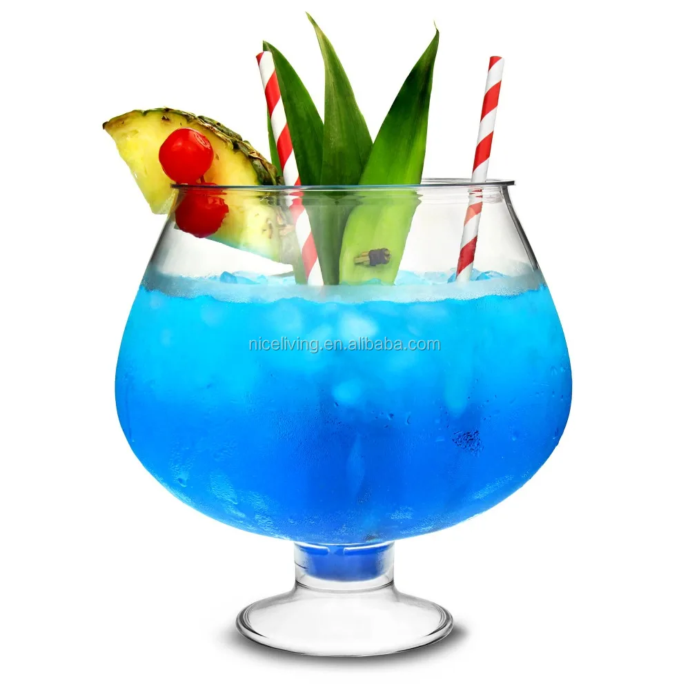 
Plastic Footed Cocktail Fish Bowl 