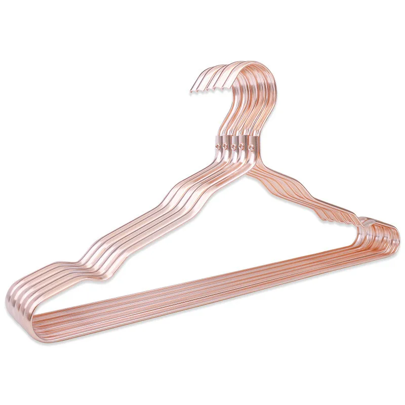 Multifunction Aluminum Alloy Hanger Metal hanger with Non Slip Notches Big Capacity Light Clothes Hanger Factory Wholesale
