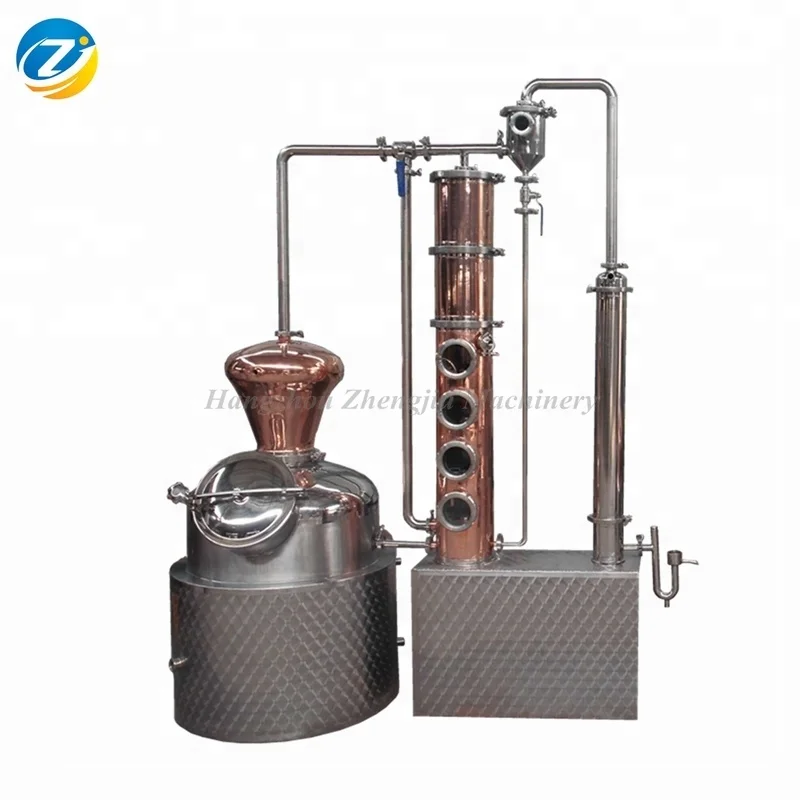 Дух, коньяк, виски, водка, Джин, ром типы обработки и 200 кг-2000 кг вес оборудование для дистилляции меди