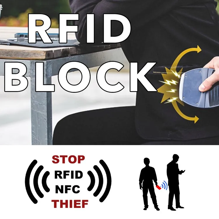 Aluminum RFID Blocking Wallet Thin Card Holder / Signal Safety Aluminum Card Protector