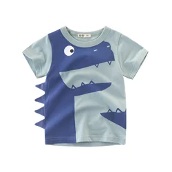 Kids Cute Design Dinosaur T Shirt Children Clothes For 2 To 10 Years Old Boy