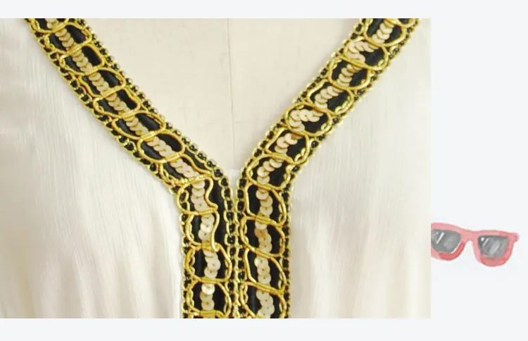 high fashionable muslim women chiffon kaftan maxi dress