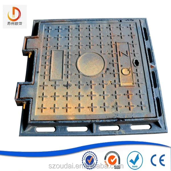china manufactory ductile Custom logo 400*600mm manhole grating plastic trench sewer cover