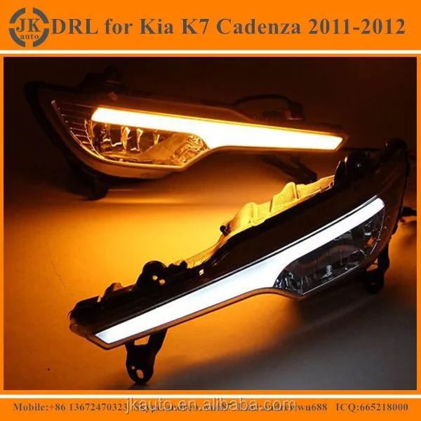 
 Оптовая продажа, Автомобильные светодиодные дневные ходовые огни для Kia K7 Cadenza, хит продаж, водонепроницаемые светодиодные дневные ходовые огни для Kia K7 Cadenza 2011 2012  