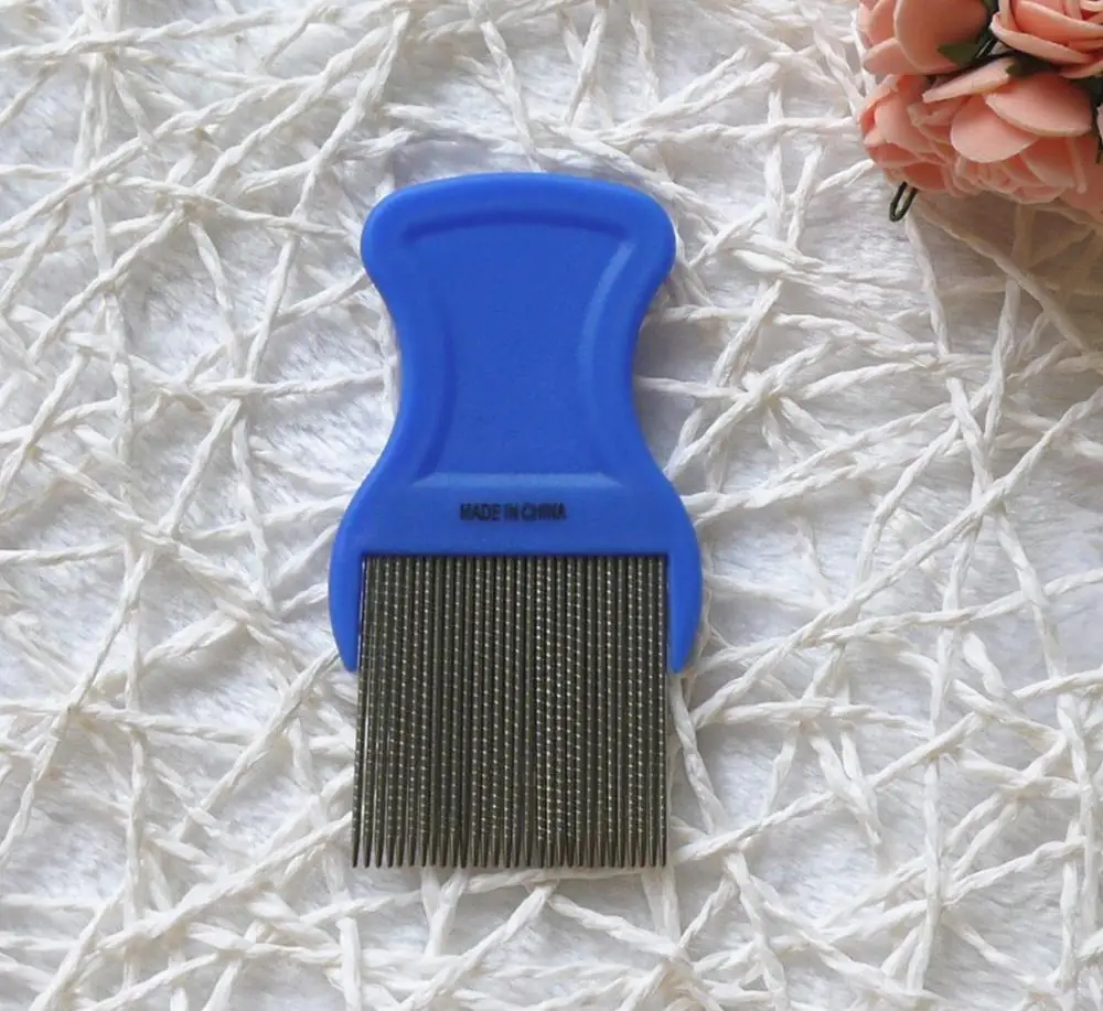Anti OEM Plastic SS Advertising photo Image Picture meaning of Nit Lice Louse Flea Tick V Spirraled head combs remover for kids