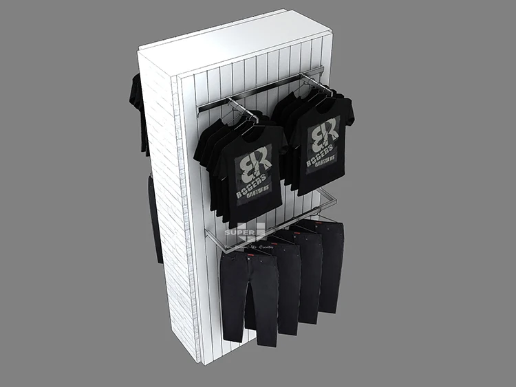 Retail Garment Store Large High Quality Decoration Display Metal Wall Shelf