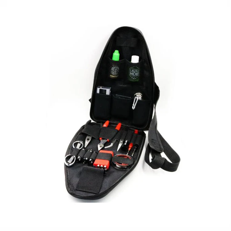 
Wholesale Coil DIY Tool Bag Master Wicking Kit Haversack Coil Building Coil Jig+Tweezer+Vise for E Cigarette RBA RDA Wire 