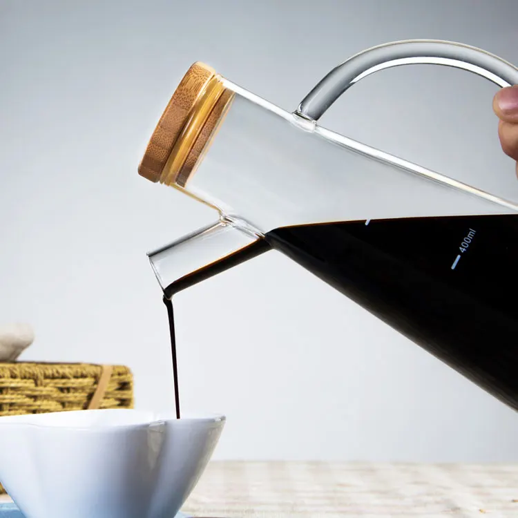 Olive Oil Pot Dispenser Bottles High Borosilicate Glass Storage Bottles & Jars Cover Handmade Customized Package Multifunction