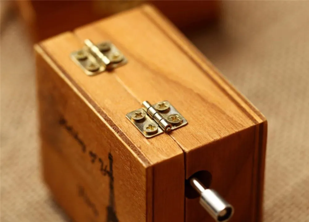 Personalizable Wood Musical Box