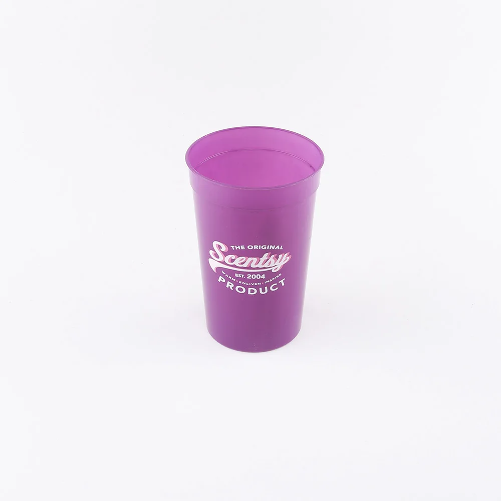 Новый дизайн, практичные прозрачные пластиковые стадионные чашки без бисфенола А, тонкие недорогие рекламные пластиковые пивные чашки, полипропиленовые чашки