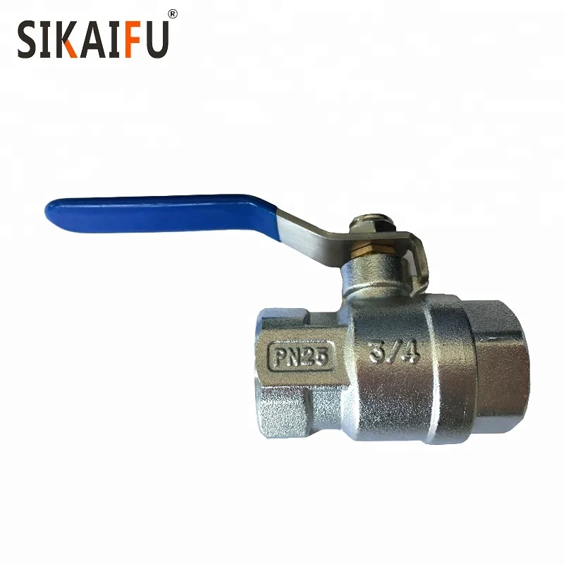 DN40 PN16 CF8 BSP Female Thread 2pc Ball Valve with Handle Lever