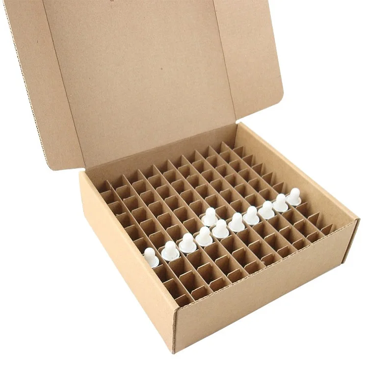 Wholesale Corrugated Paper Die Cut Cardboard Candle Wine Bottle medium large Shipping Box with Inserts Dividers