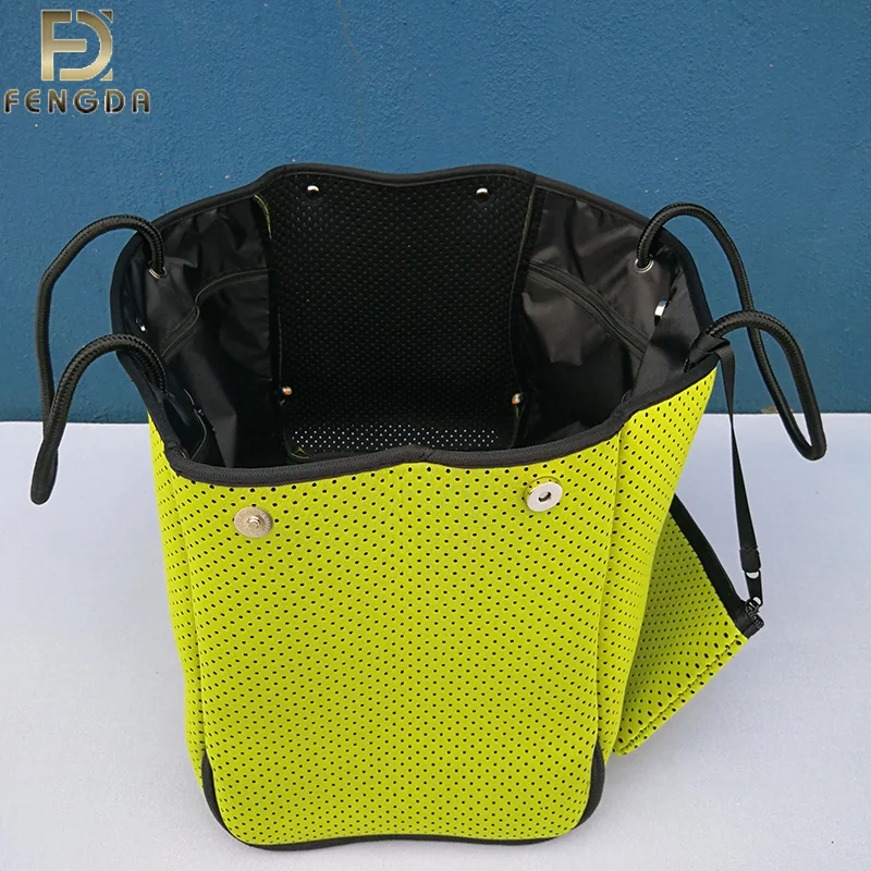 FD-TB025 fashion ladies handbags neoprene square handbag hand bag