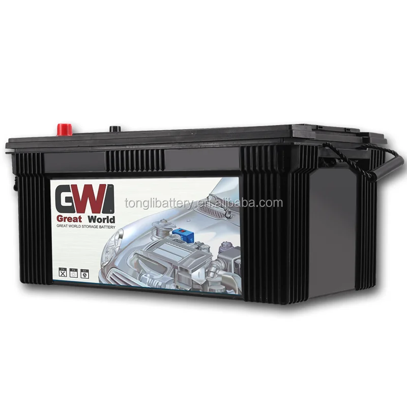 Аккумуляторы для тяжелых грузовиков 195G51/180Ah 12V MF, гибридные глубоко переработанные, хорошая цена, Кения