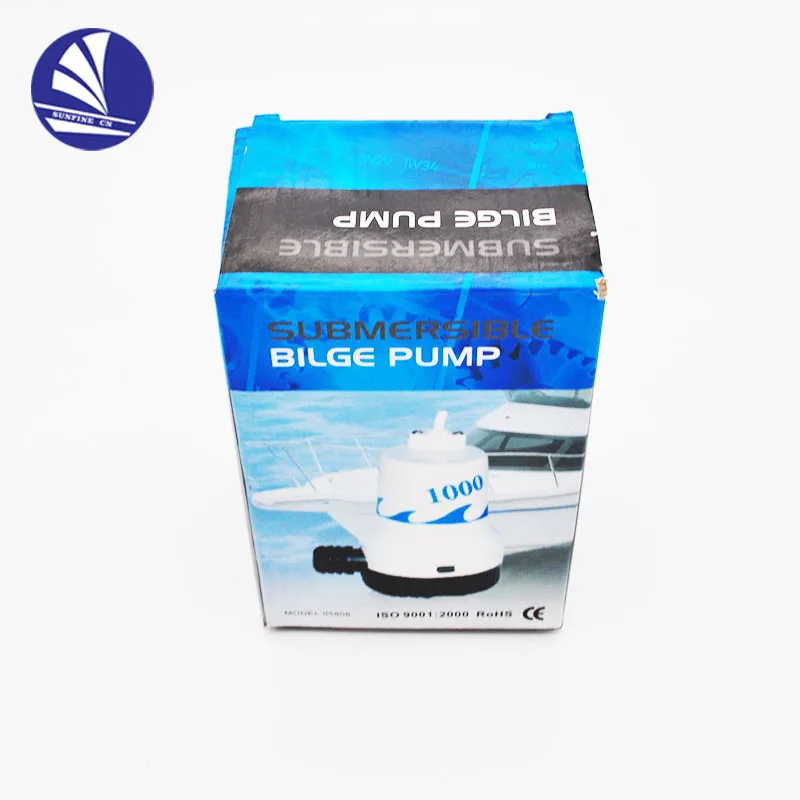 Морской катер 1000GPH AC/DC 12v/24v водяной Трюмная помпа с предохранителем для яхты