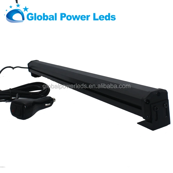 40W LED COB rotating strobe light bar amber warning beacon light bar water proof traffic advisor light bar