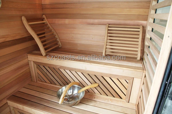 2-8 person wooden home dry steam sauna steam bath shower cabin