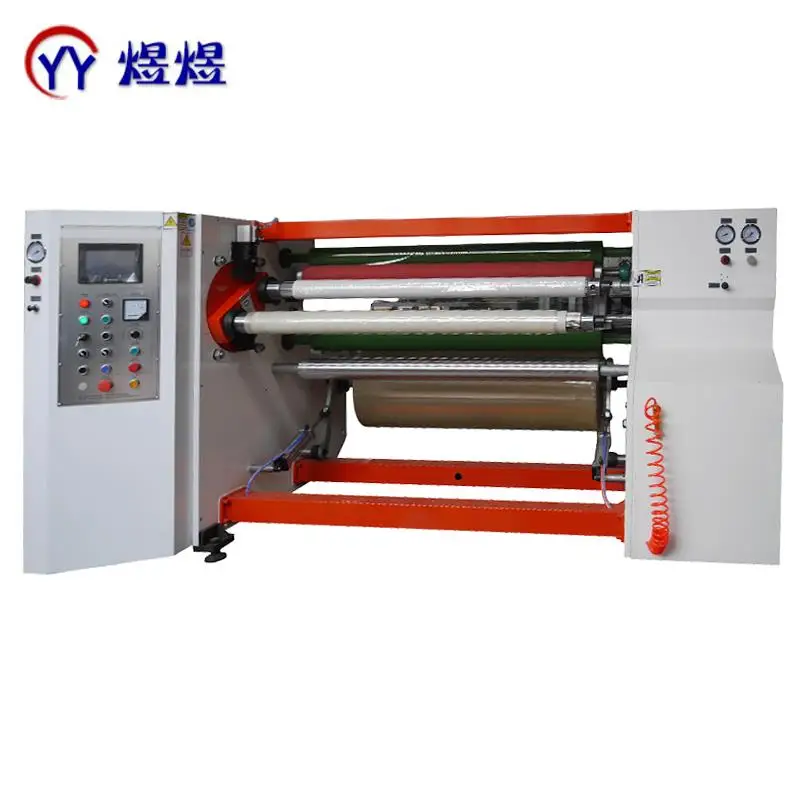 Fully automatic double shaft rewinding machine for BOPP