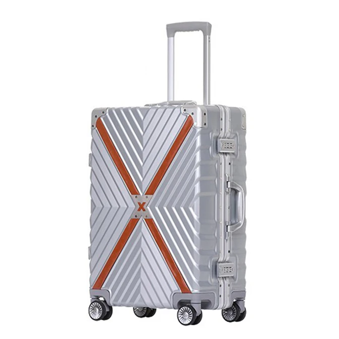 Hard Case Abs Pc Luggage polycarbonate sheet Aluminium Suitcase with Trolley