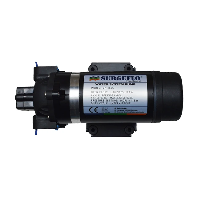 SURGEFLO DP-160S 220V 110V 160psi 7lpm reverse mini high pressure water mist high volume booster washer water pumps