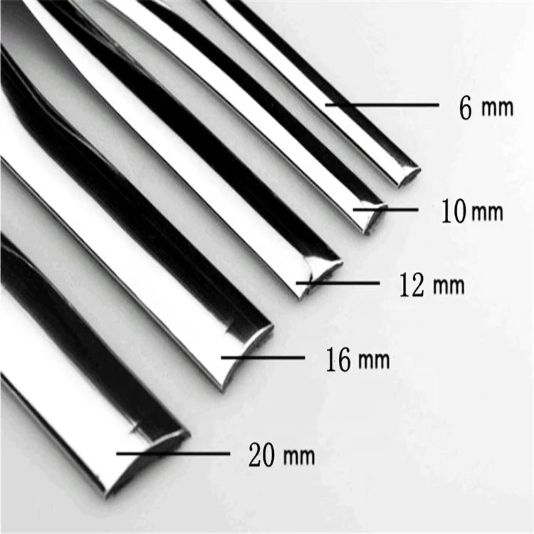 25MM Chrome Side Door Molding Trim Car Body Edge Strip Exterior Accessories with Protection Function