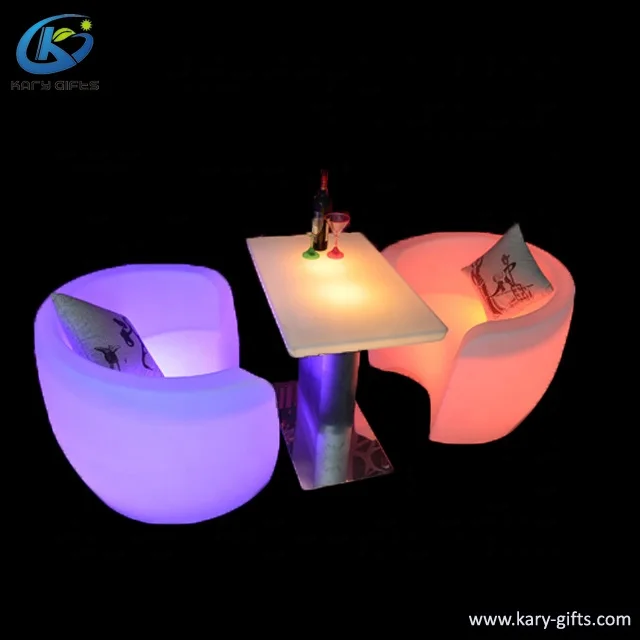 RGB Color changing led table for tea house Waterproof LED coffee Table