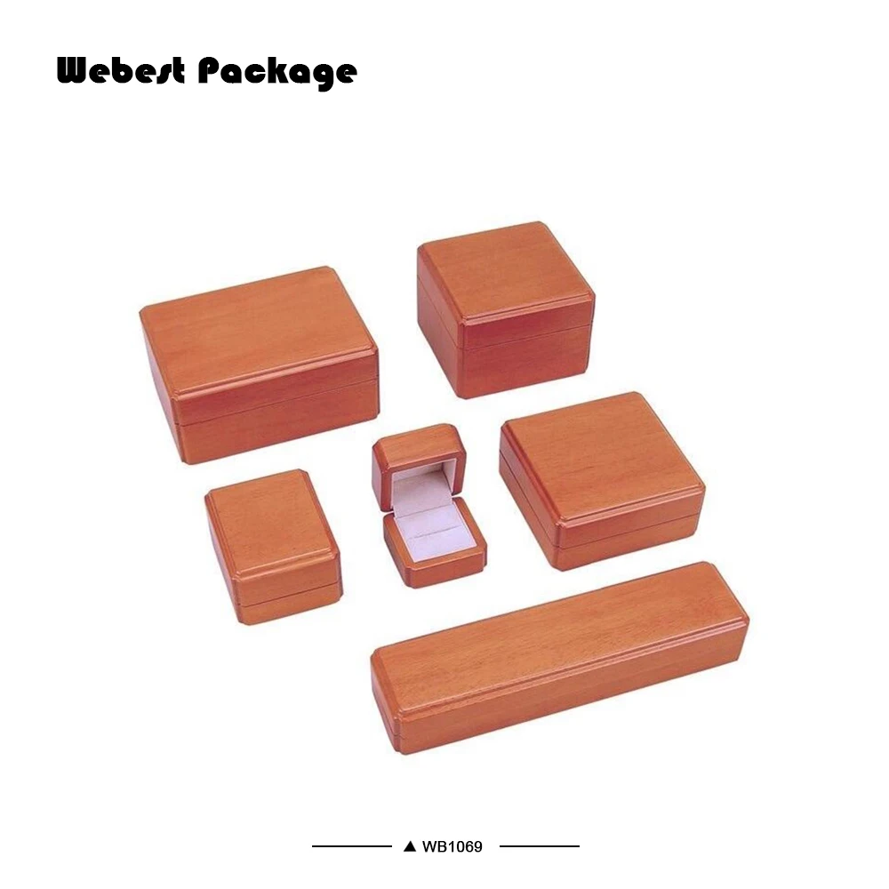 
Webest OEM Luxury Expensive Glossy Painting Wooden Gift Jewelry Box Custom Size for Ring 