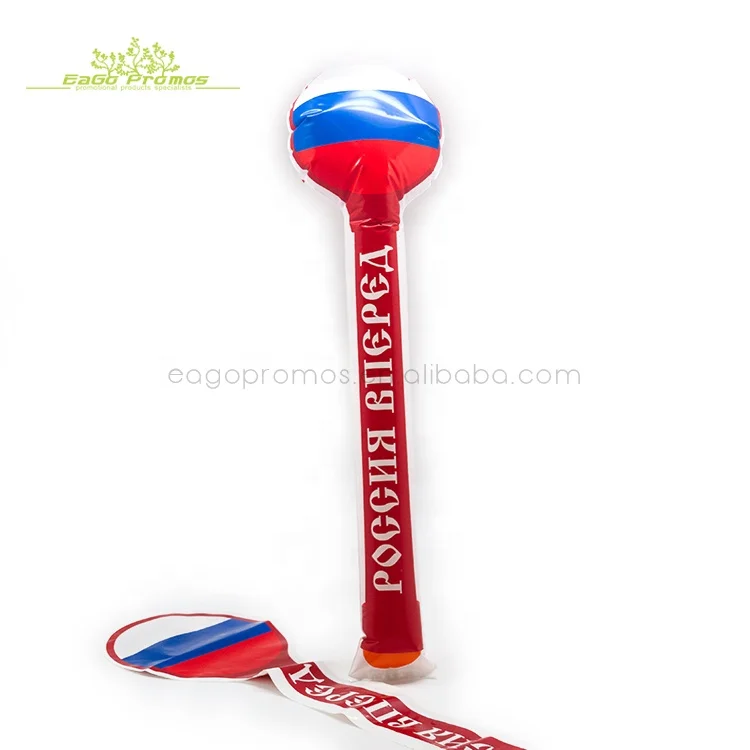 2022 2023 2019 Cheap Price Festival Promotional CMYK Printing PE Inflatable Cheering Stick/thunder Stick/ Bang Bang