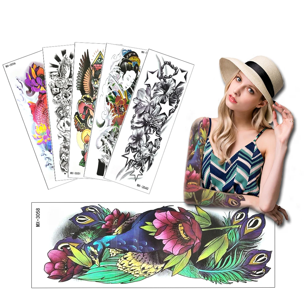 
Body Art Animal Arm Waterproof Sexy Tattoo Sticker MX-3006 -- MX-3058 