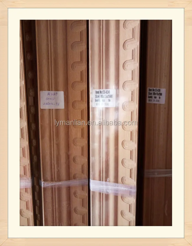 decorative furniture use beech wood moulding door frame with high quality and low price