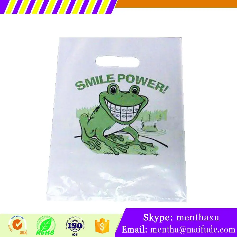 
China Alibaba shoppingbag poly plastic t - shirt bags on roll for clothes shopping bag 