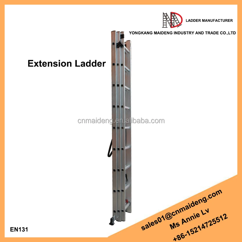 
Aluminium Ladder Aluminum three section triple extension ladder 3*9 