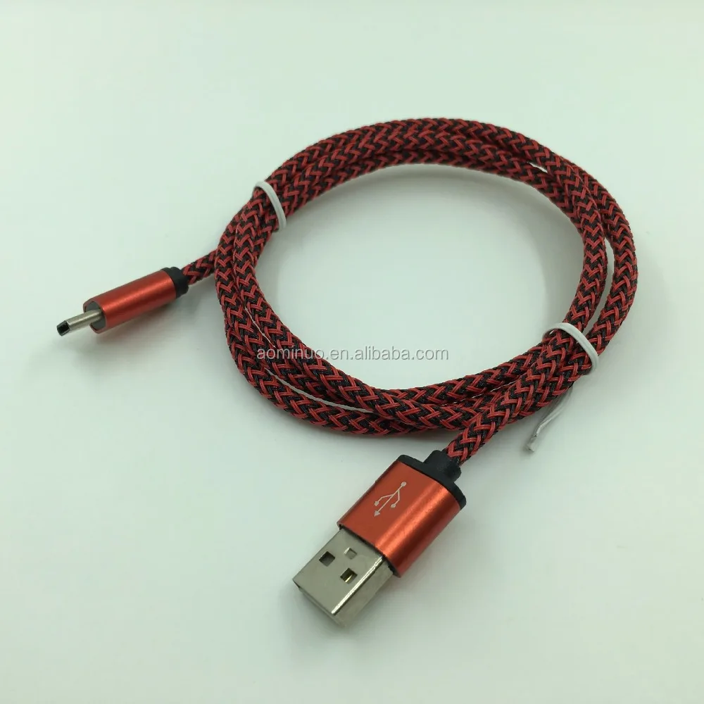 3FT/1 м usb кабель с нейлоновой оплеткой 2.4A быстрой зарядки type C для зарядного устройства и синхронизации данных шнур Samsung Galaxy S8 + Google Pixel