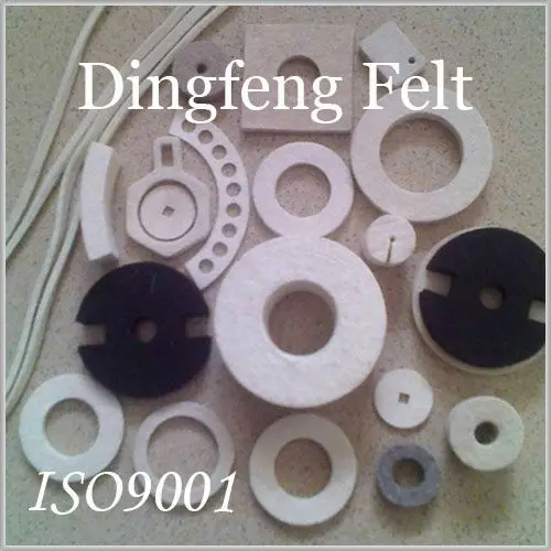 Wool felt washers, felt ring seals, felt pads