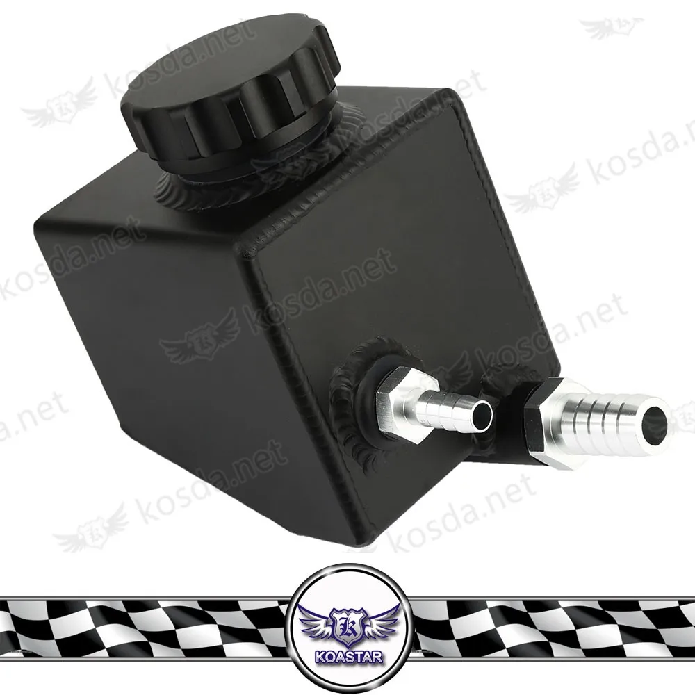 Части автомобиля Черный алюминиевый сплав рулевого управления охлаждающей жидкости резервуара расширительный бак