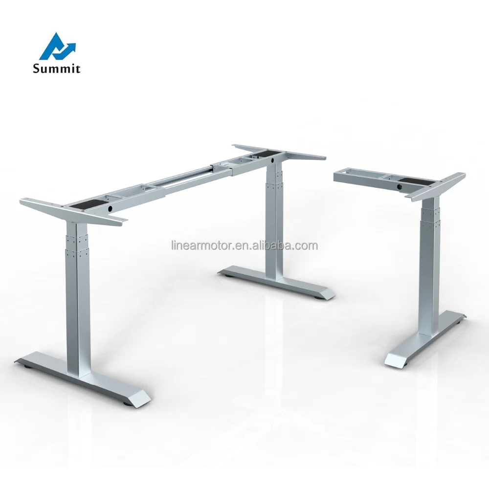 SUMMIT LA-TT-D43 90 degree L shape big office boss lift desk frame manager lifting table motorized adjustable height table legs