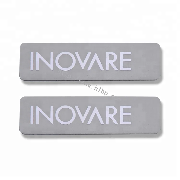 Make Your Own Embossing Label Maker Custom Sticker Adhesive Sticker Scratch Off Design Logo Nameplate Oval Relief Aluminium