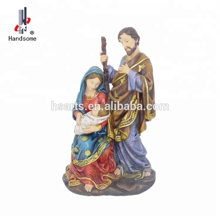 8.5 Inch High Quality Guardian Angel Resin Religious Holy Family Crafts
