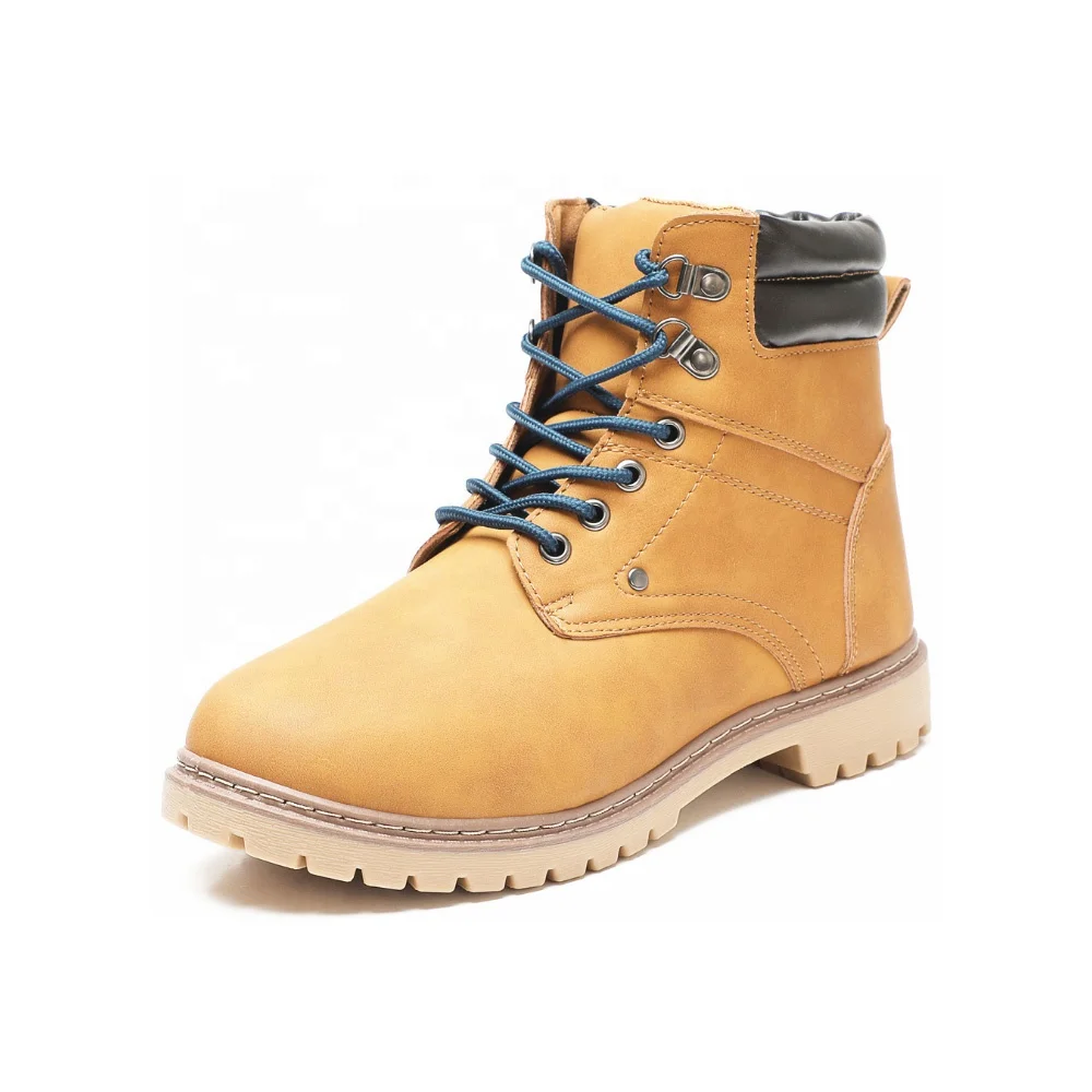 New British style work boots Vintage versatile boots comfortable and breathable leather shoes