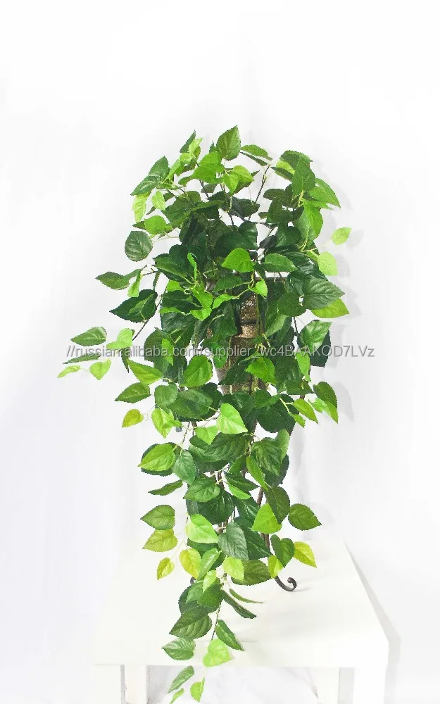 Искусственные пластиковые плющ поддельные листьев плюща искусственные стене висит завод комнатных растений