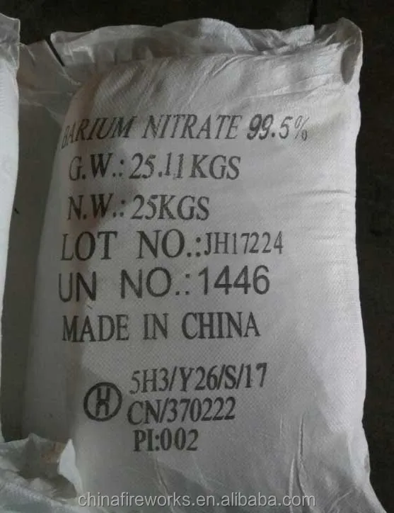 
Barium Nitrate 99.3% or 99.5% for Fireworks Production 