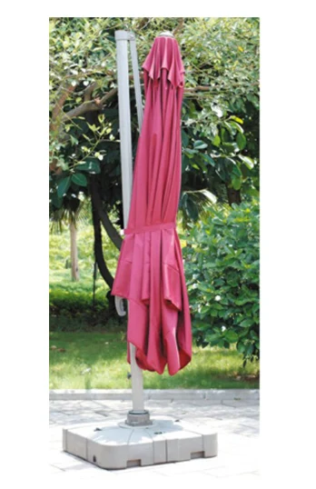 Wholesale Outdoor Hawaii 350cm Patio Sunshade Gardens Double Canopy  Round Oxford Fabric Large Parasol  Beach Umbrella