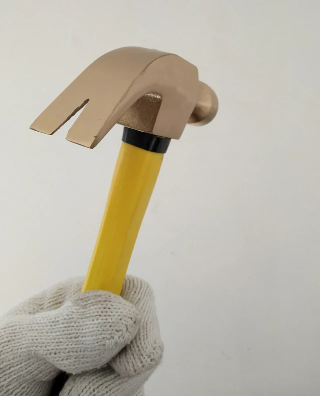 China manufacturer Non sparking bronze brass claw hammer