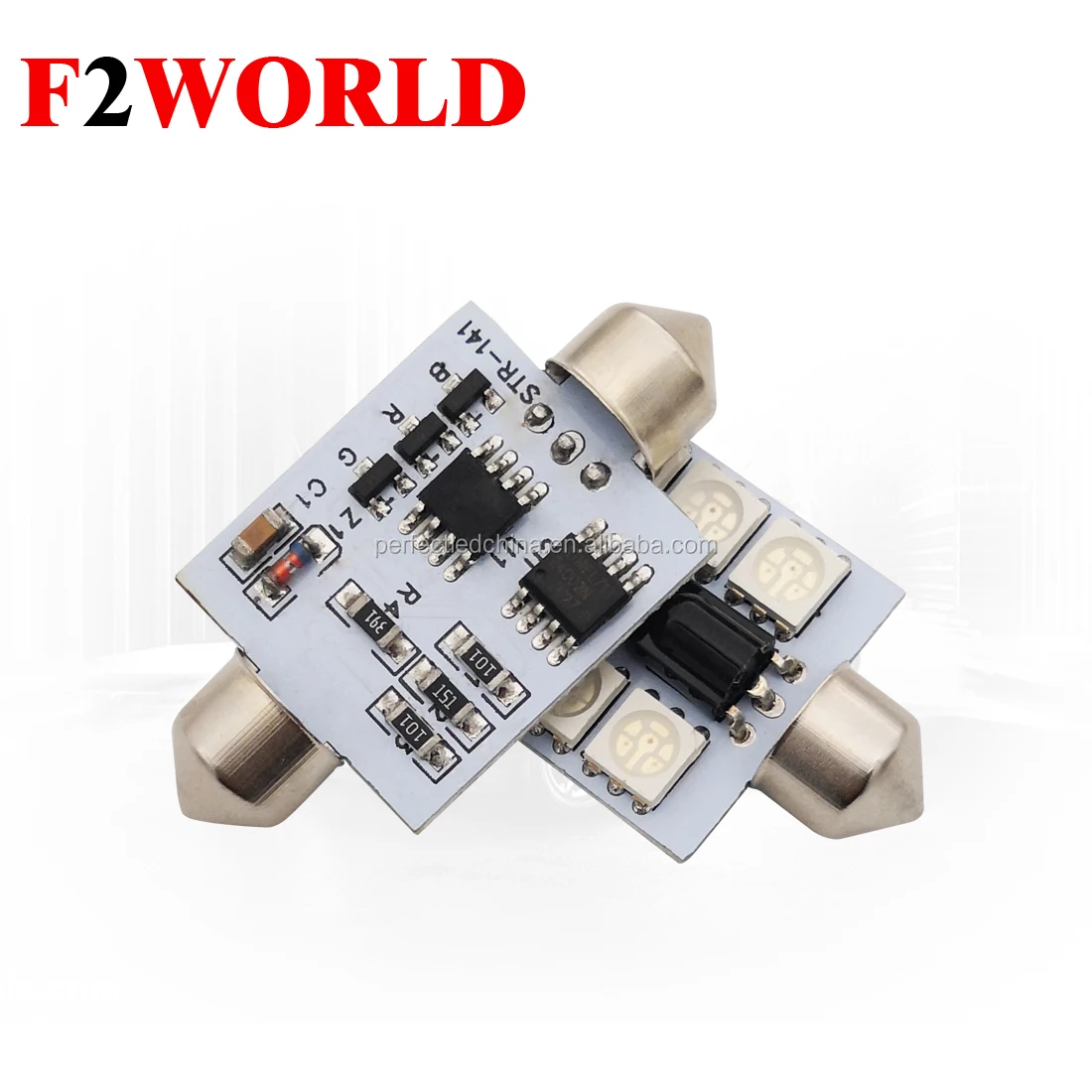 T10 RGB LED 6 SMD 5050 Chip Car Light Multi Colors Changing LED Parking Lamp Colorful Auto Interior Light with Remote Control