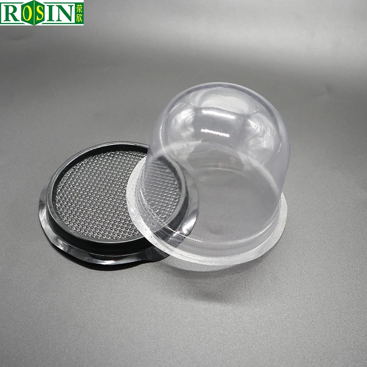 custom transparent plastic packaging cake tray round pet cake container with clear dome lid