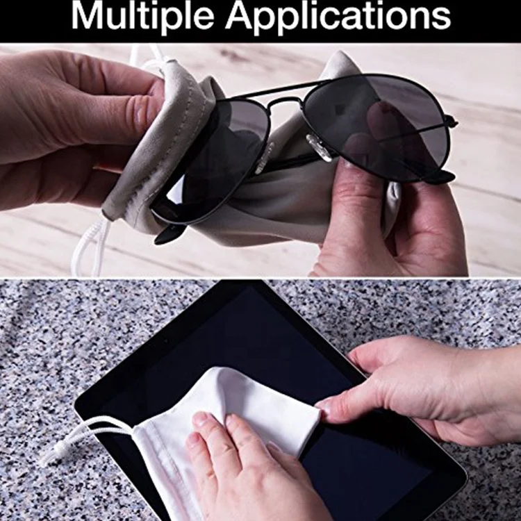 Сумка из мягкой микрофибры с логотипом на заказ для переноски ювелирных изделий, сумка для солнцезащитных очков, очков, оправ