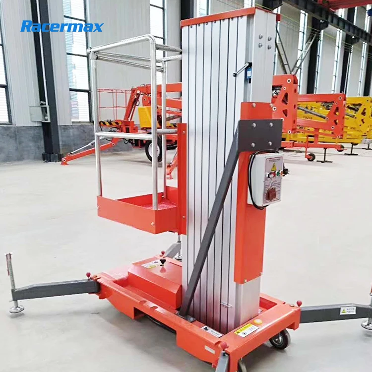 Алюминиевые одномачтовые гидравлические телескопические подъемники Racermax, личное подъемное оборудование
