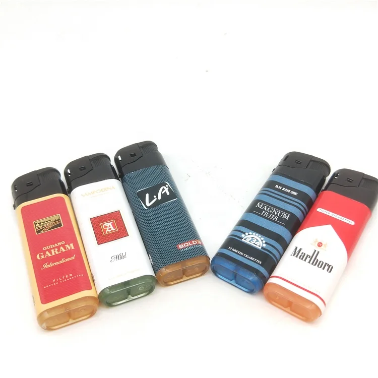 2022 Custom butane electric disposable cigarette lighter BAIDA