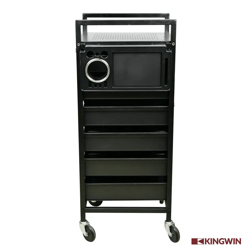 portable hair Plastic Storage Drawer Matrix Nail Hair Salon Trolley with wheels